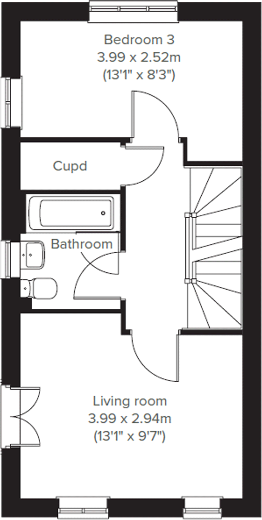 Kemeneth,
19 Hillfort Road,

Bodmin,
PL31 2XG floorplan
