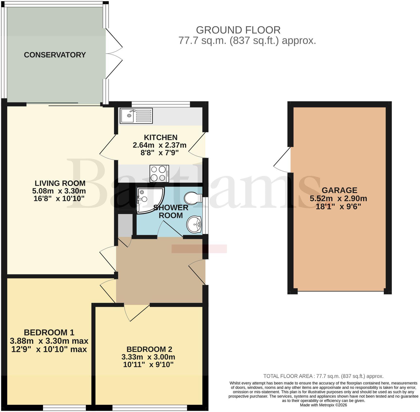 Bratch Park, Wombourne, WV5 floorplan