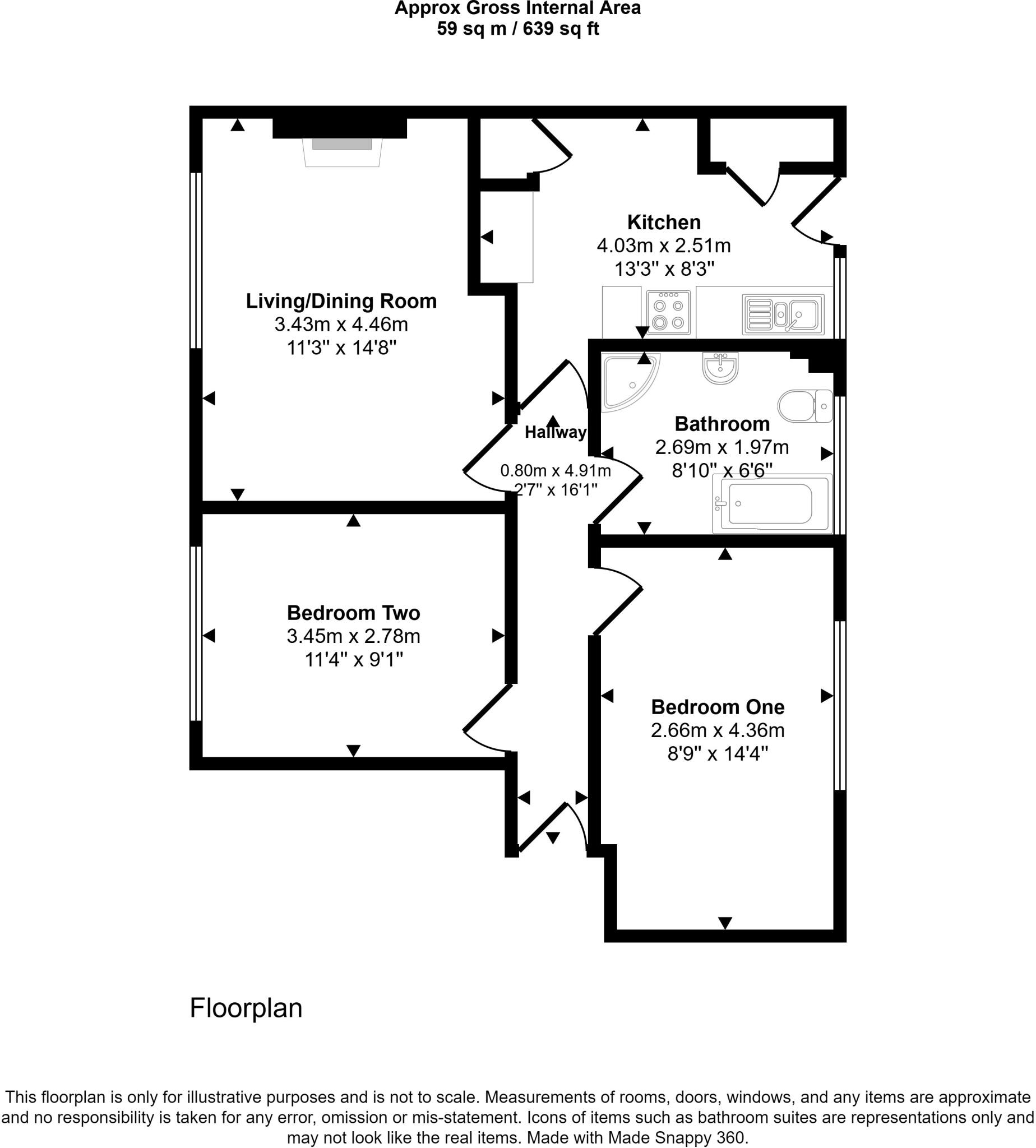 Dickens Avenue, Llanrumney, Cardiff floorplan