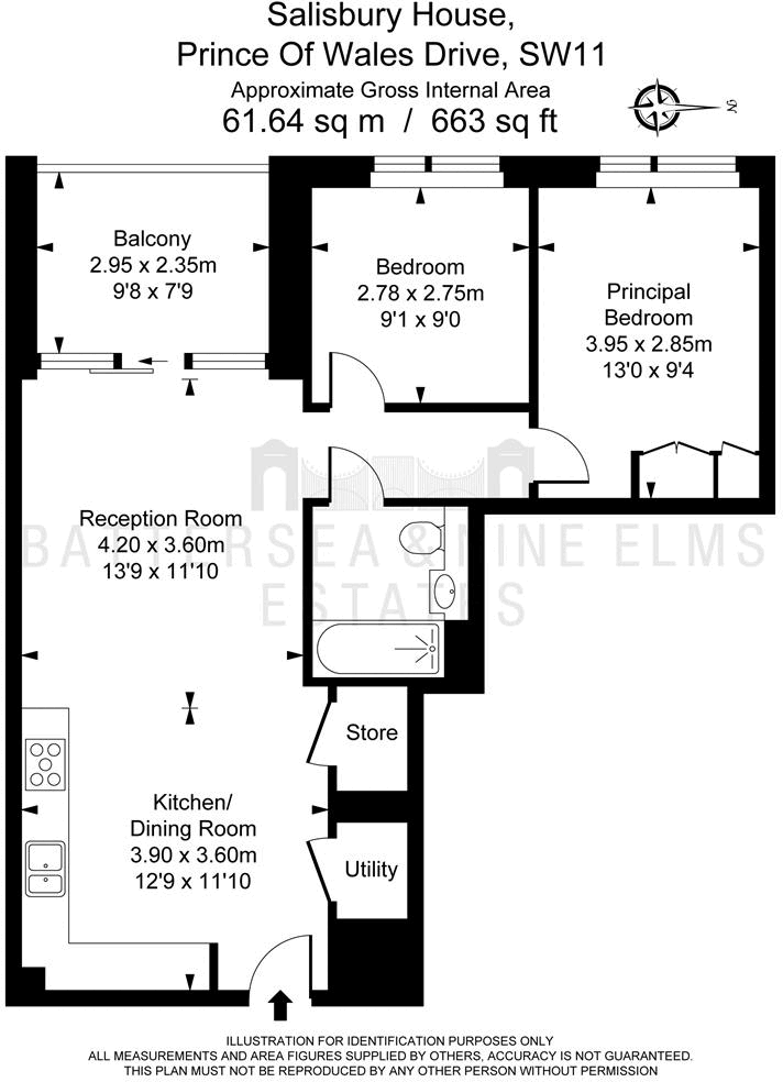 Salisbury House, Prince of Wales Drive floorplan