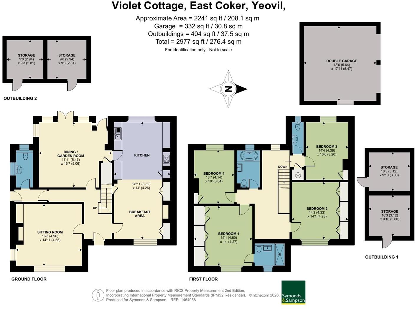 East Coker, Somerset. floorplan