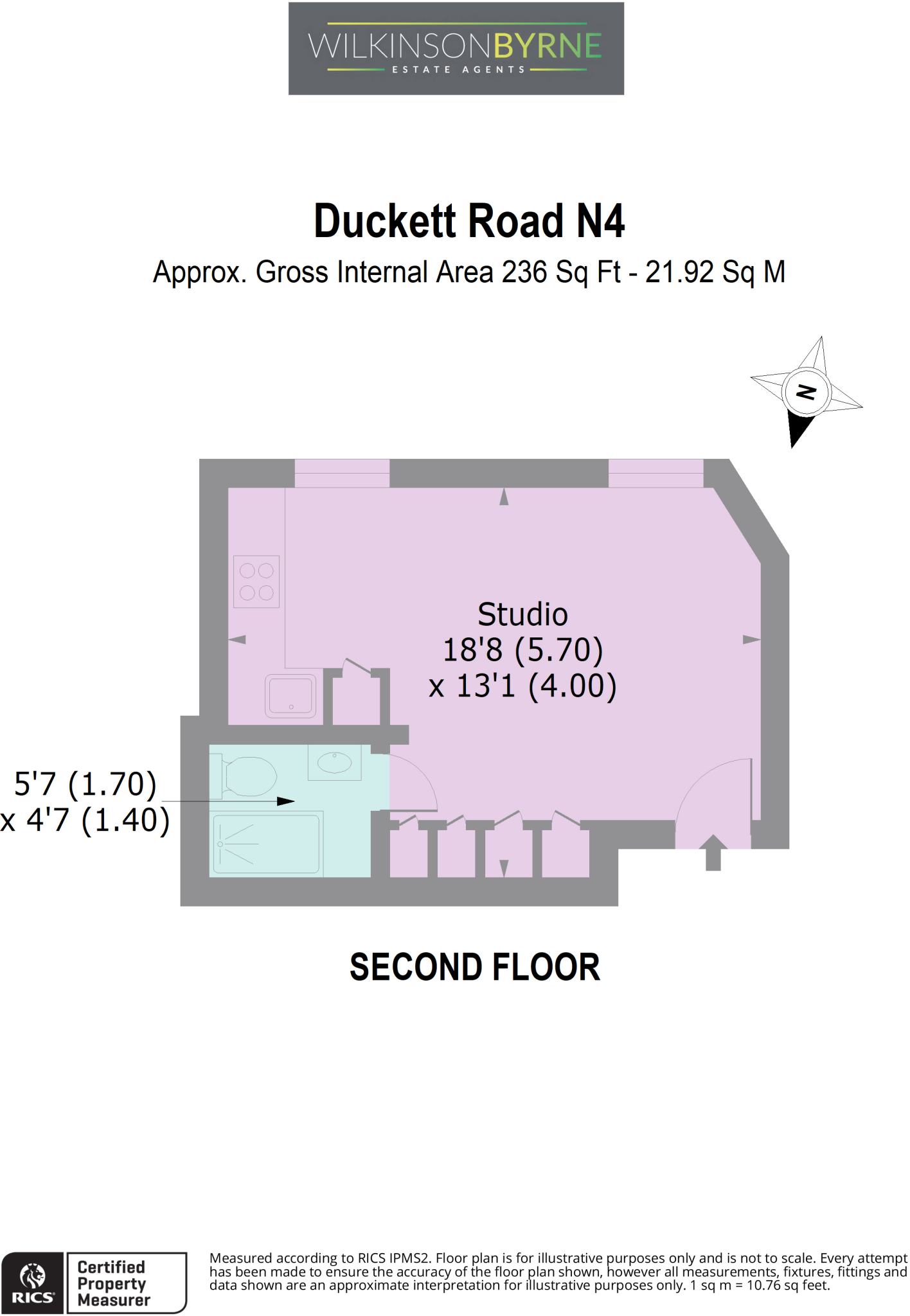 Duckett Road , Harringay Ladder floorplan