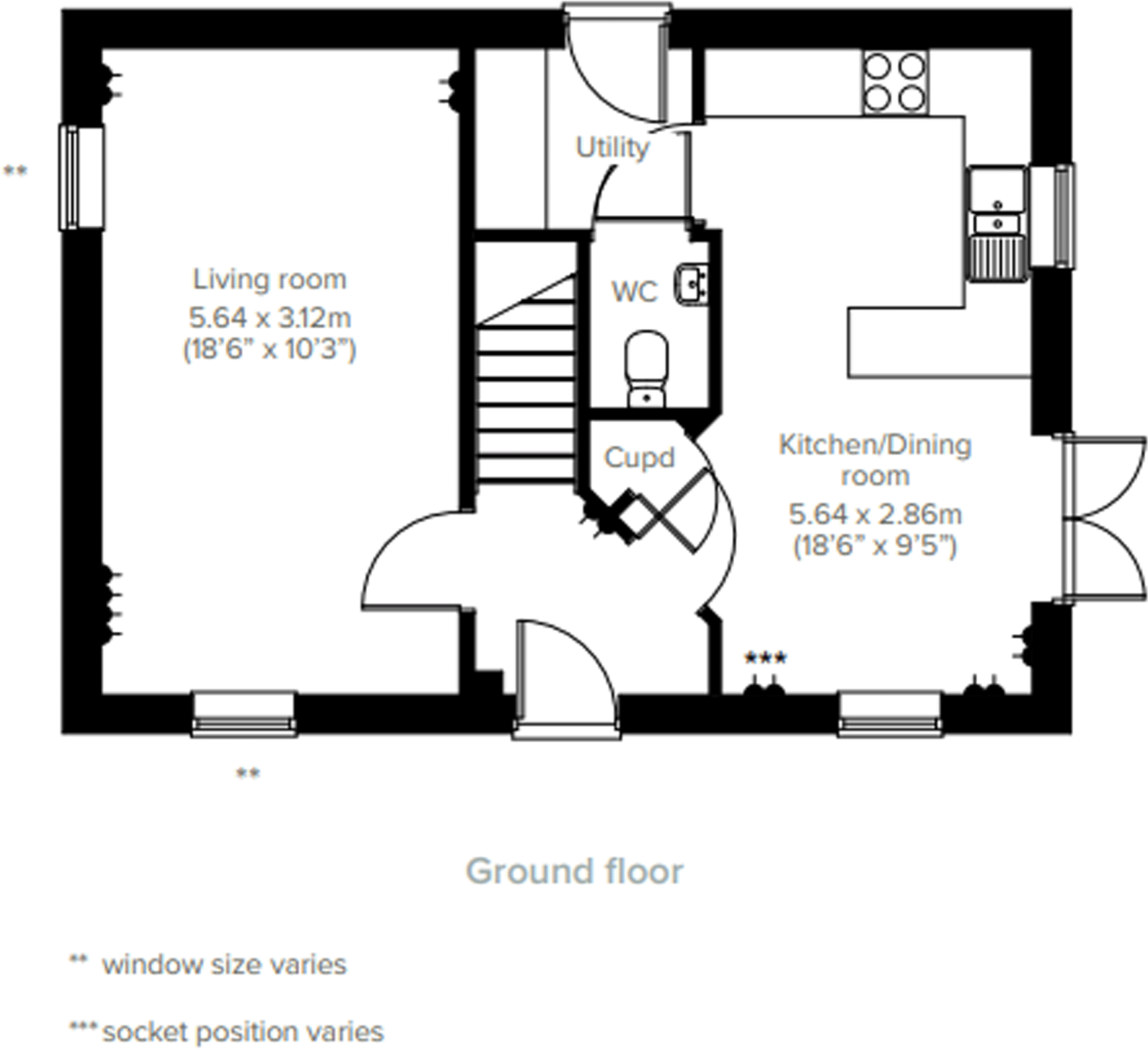 Epsom Avenue, 
Towcester, 
Northamptonshire,
NN12 7LD floorplan