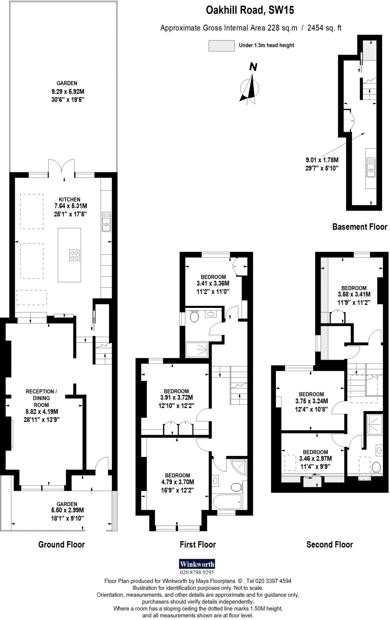 Oakhill Road, London, SW15 floorplan