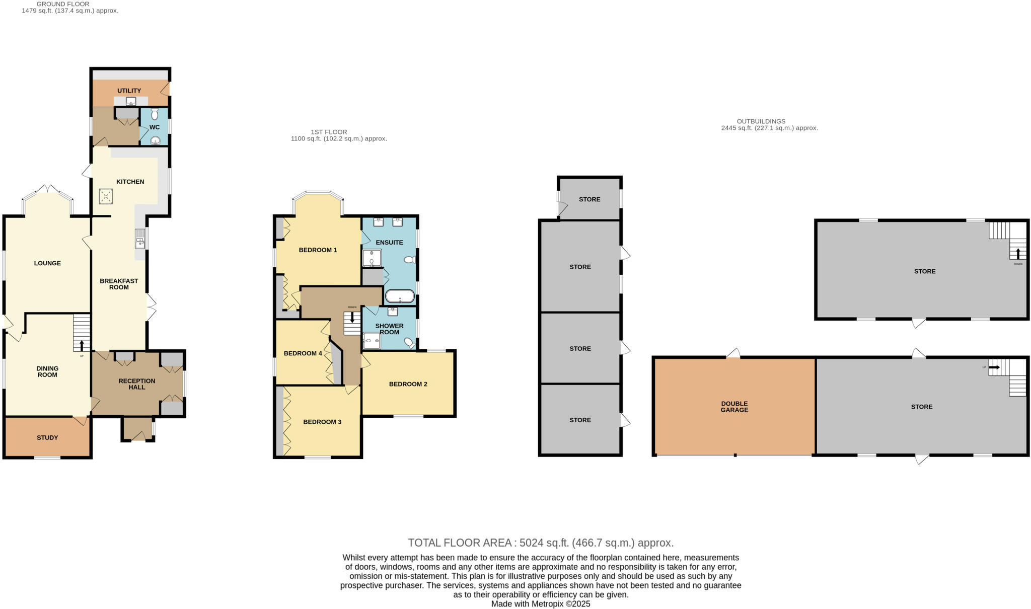 Gowts Farm Main Road Saltfleet Louth LN11 7SB floorplan
