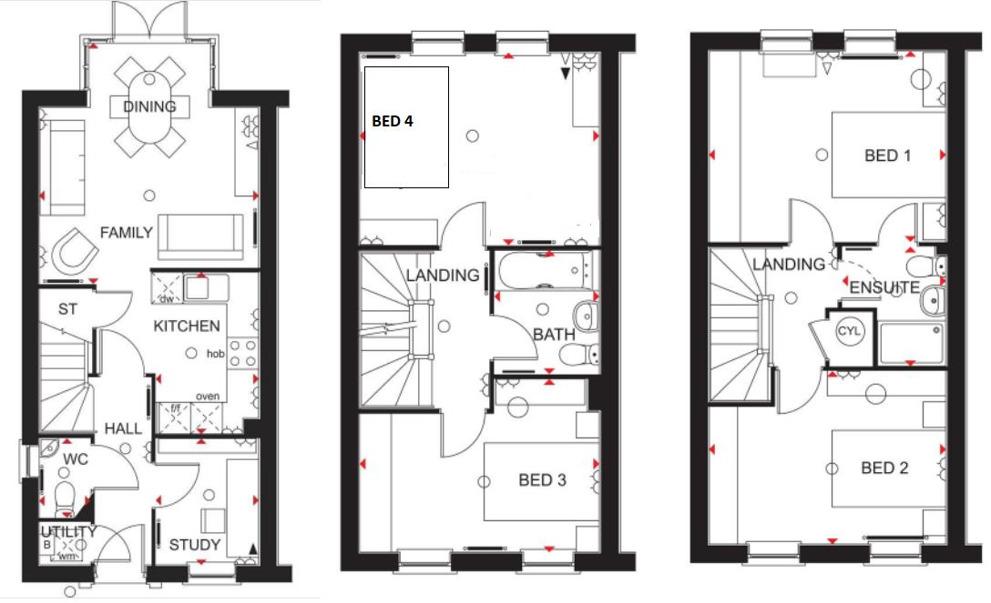 Bronte Grove, East Leake floorplan