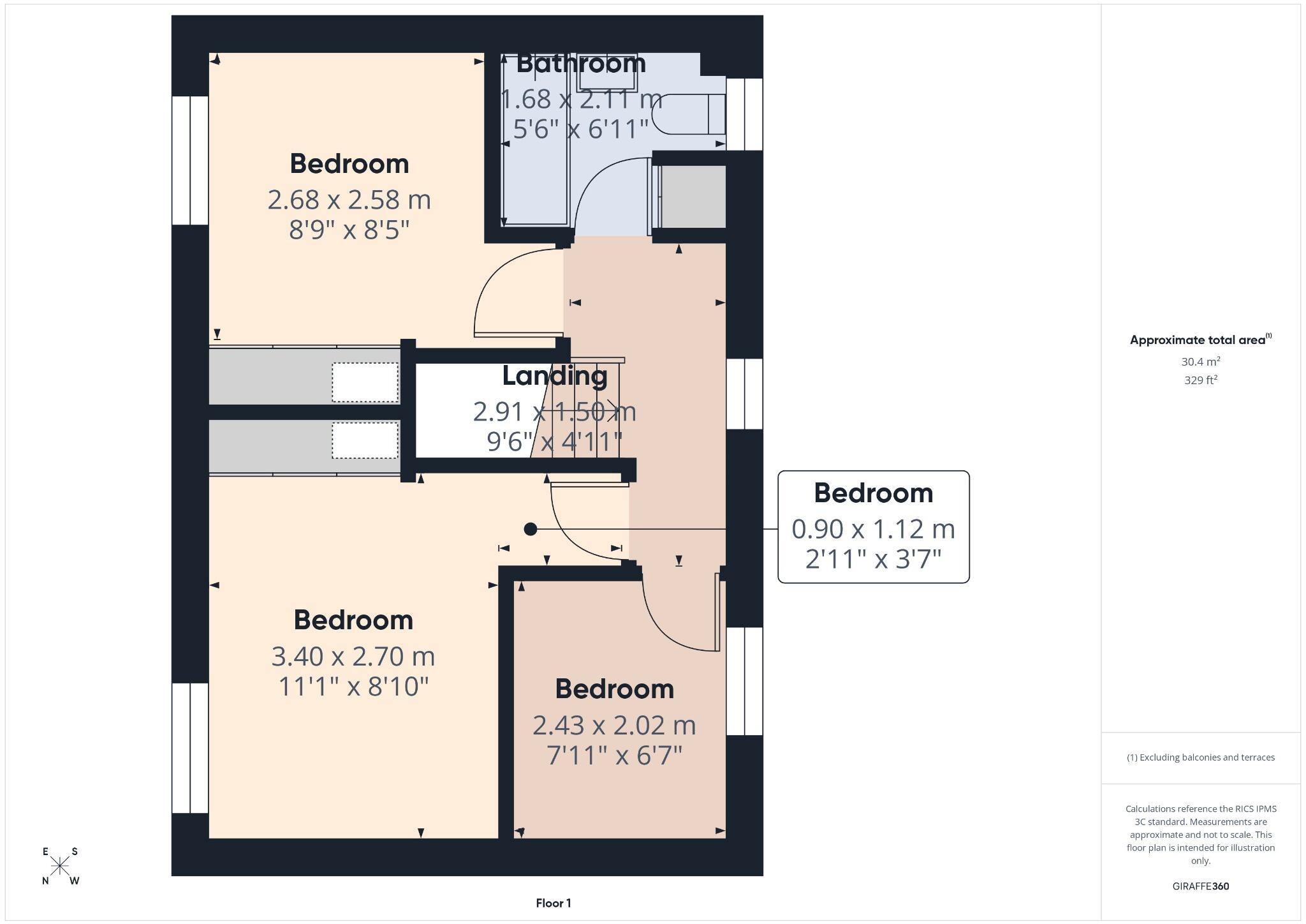 Devon Place, Connah's Quay, Deeside, Flintshire, CH5 4GD floorplan