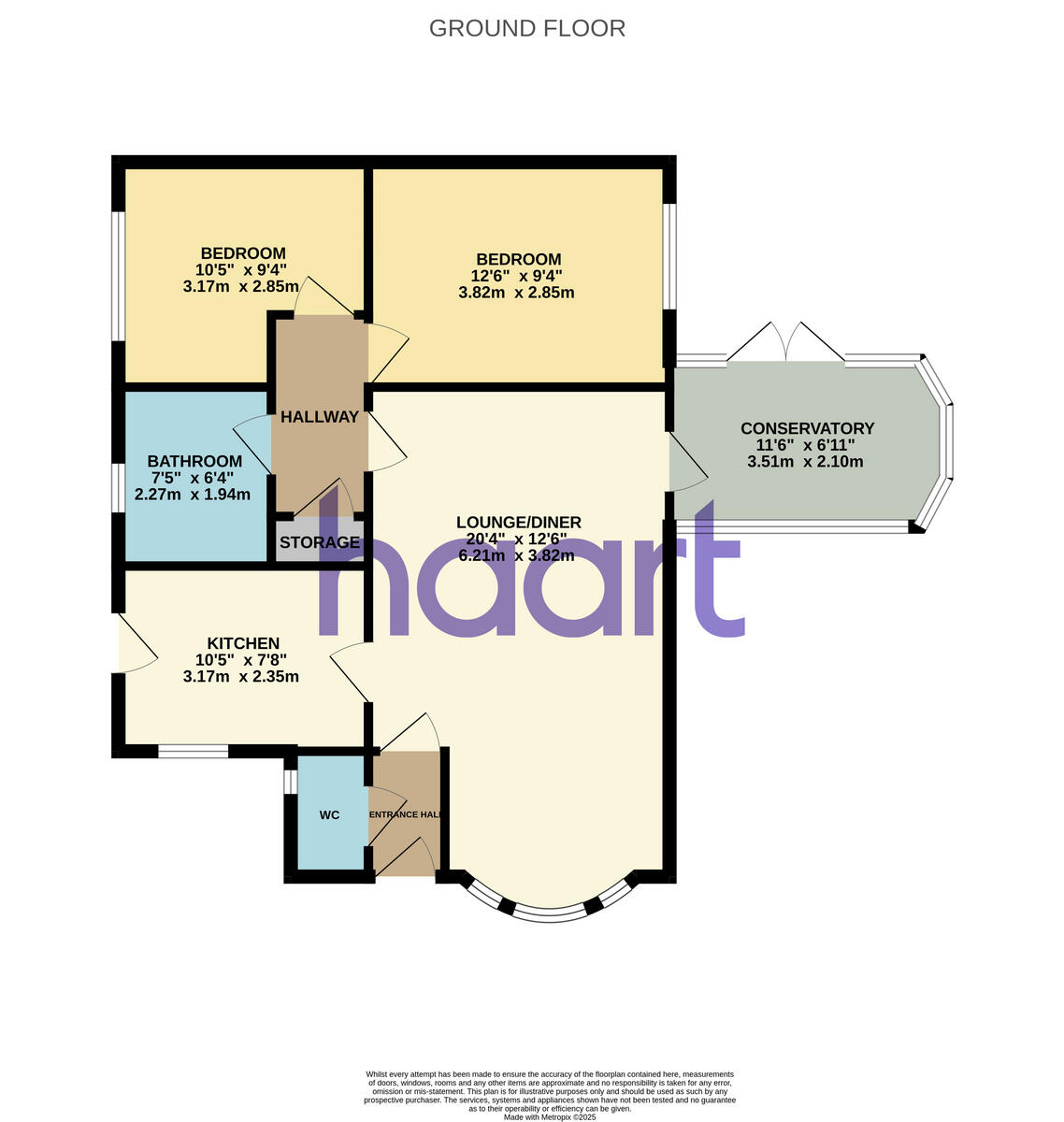 Pontypool Close, Oakwood floorplan