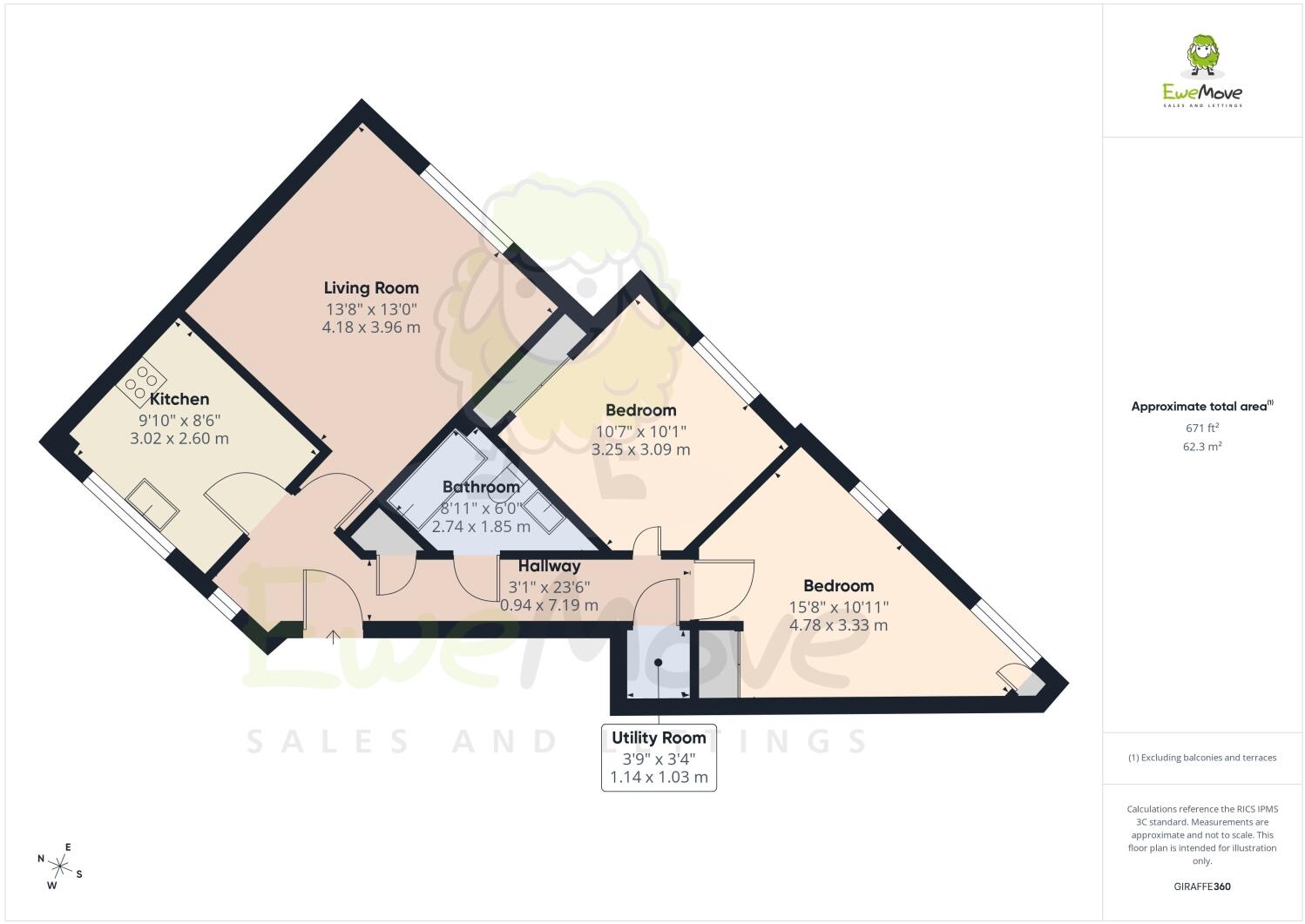 Elvetham Rise, Chineham, Basingstoke, Hampshire, RG24 floorplan