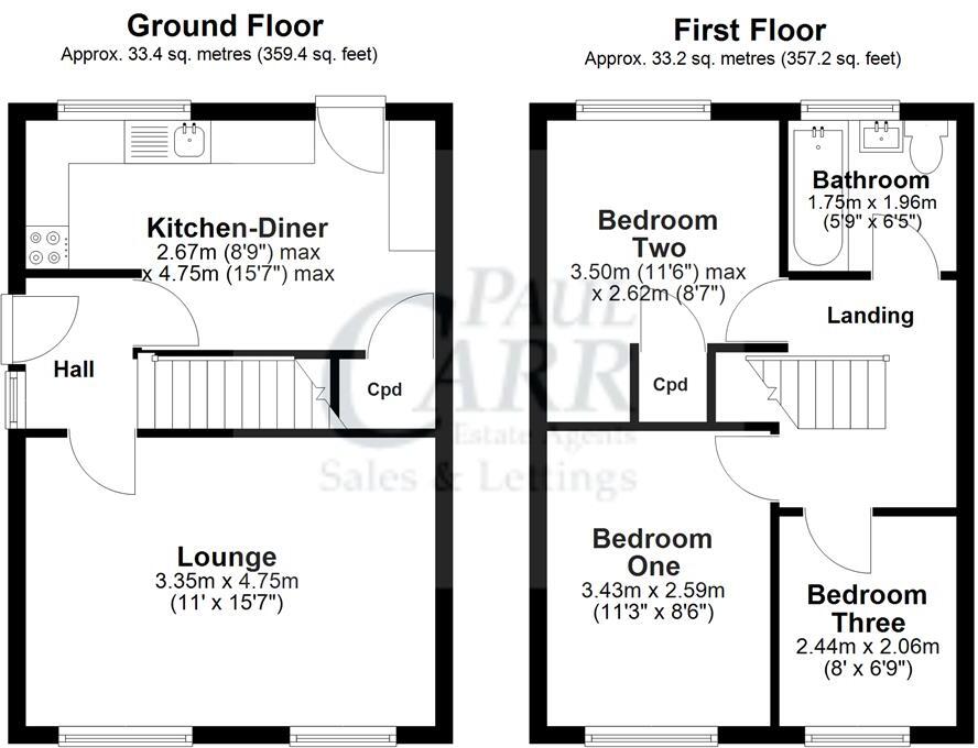 Walnut Drive, Cannock floorplan