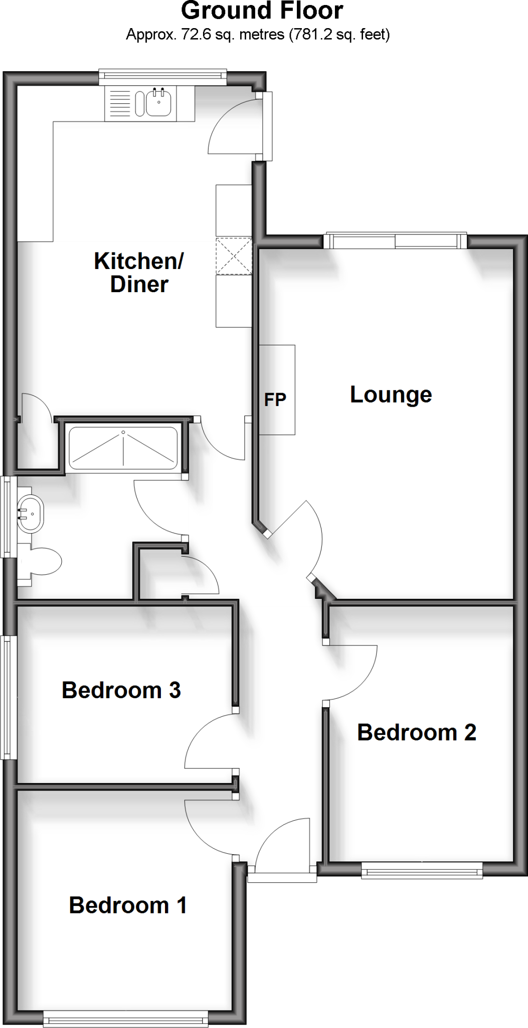 Crabble Road, Dover, Kent floorplan