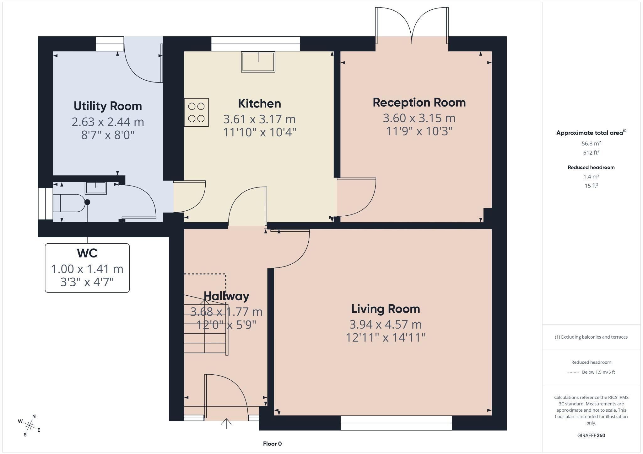 Oak Close, Connah's Quay, Deeside, Flintshire, CH5 4GG floorplan