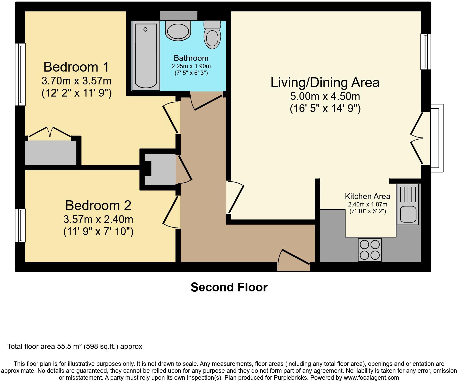 238 Welford Road, Leicester, LE2 floorplan