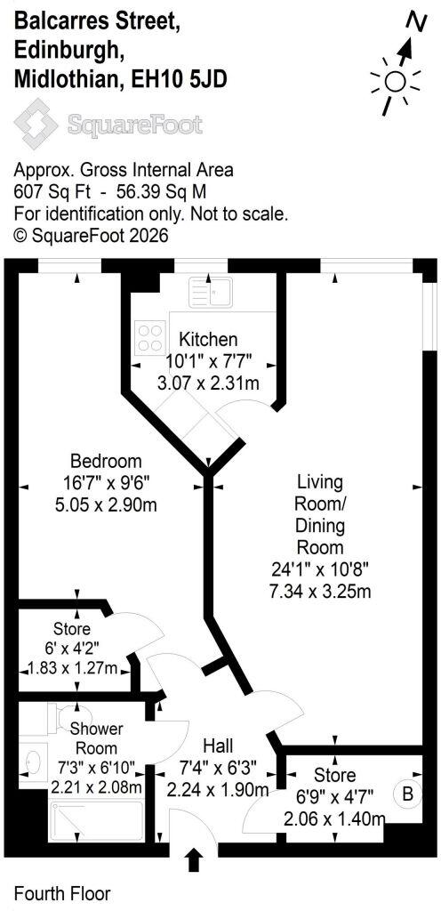 Flat 28, 21 Balcarres Street, Morningside, EH10 5JD floorplan
