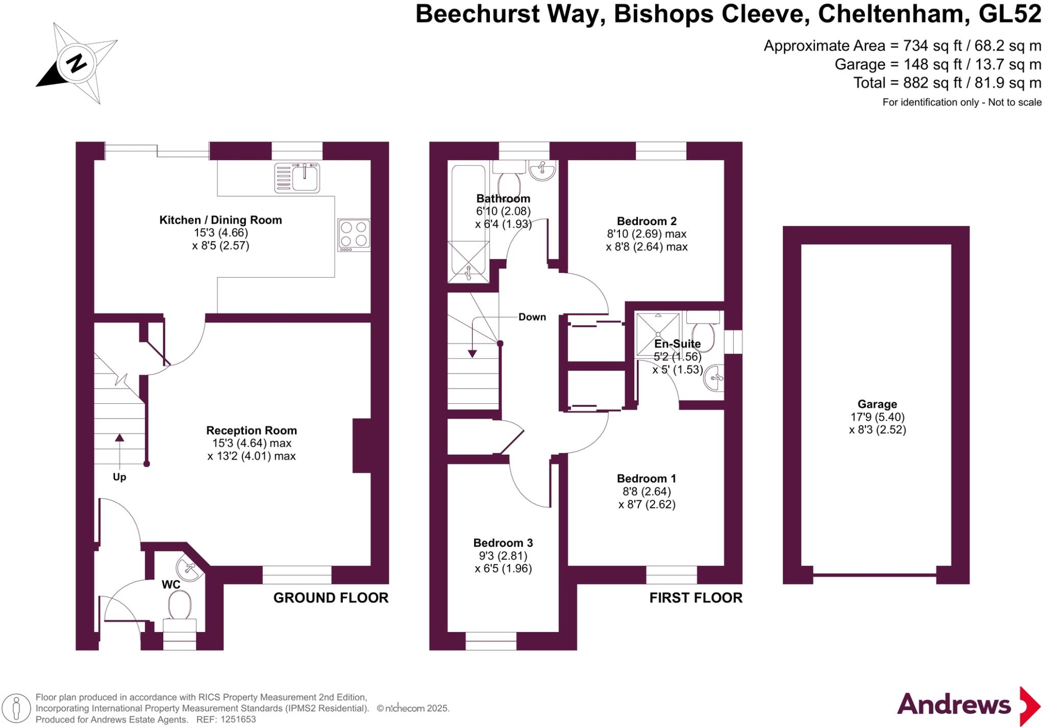 Beechurst Way, Bishops Cleeve, Cheltenham, Gloucestershire, GL52 floorplan