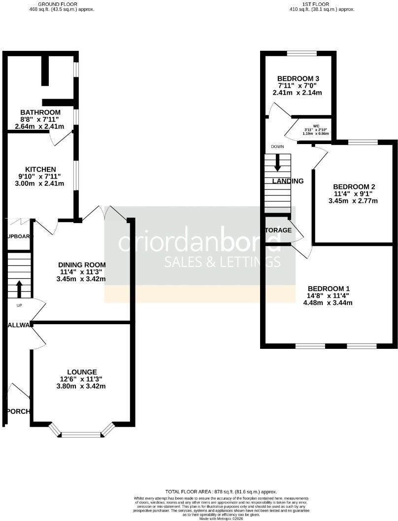 Beaconsfield Terrace, Rushden, Northamptonshire NN10 floorplan