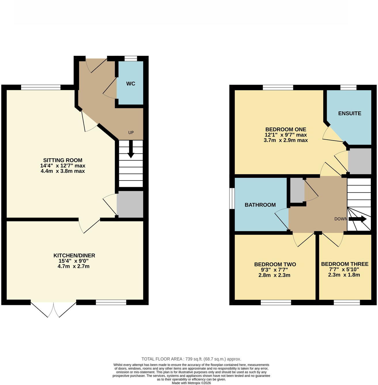 Badger Close, East Leake floorplan