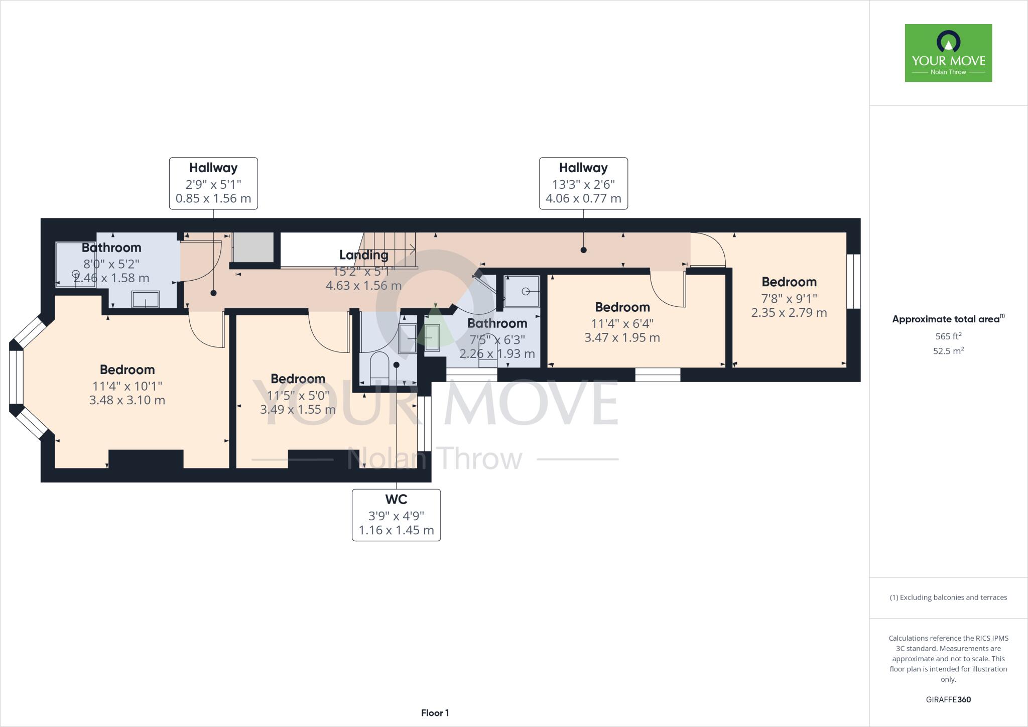 Cedar Road, Northampton, Northamptonshire, NN1 floorplan
