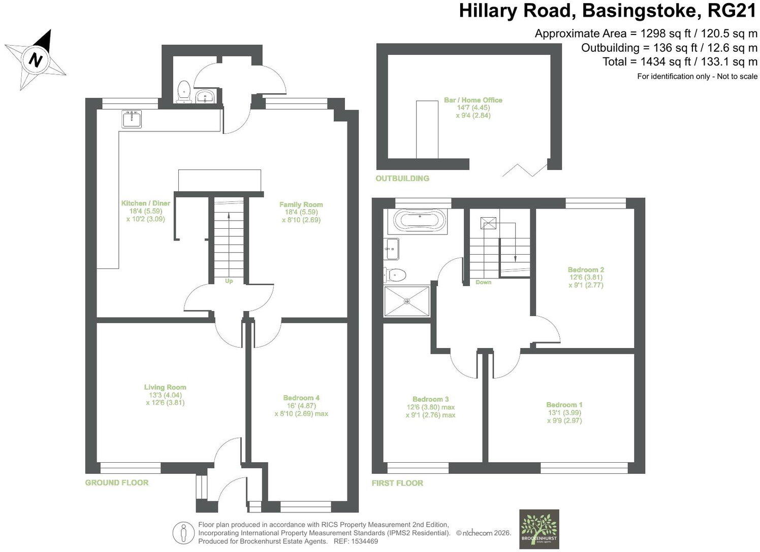 Hillary Road, Basingstoke RG21 5TW floorplan
