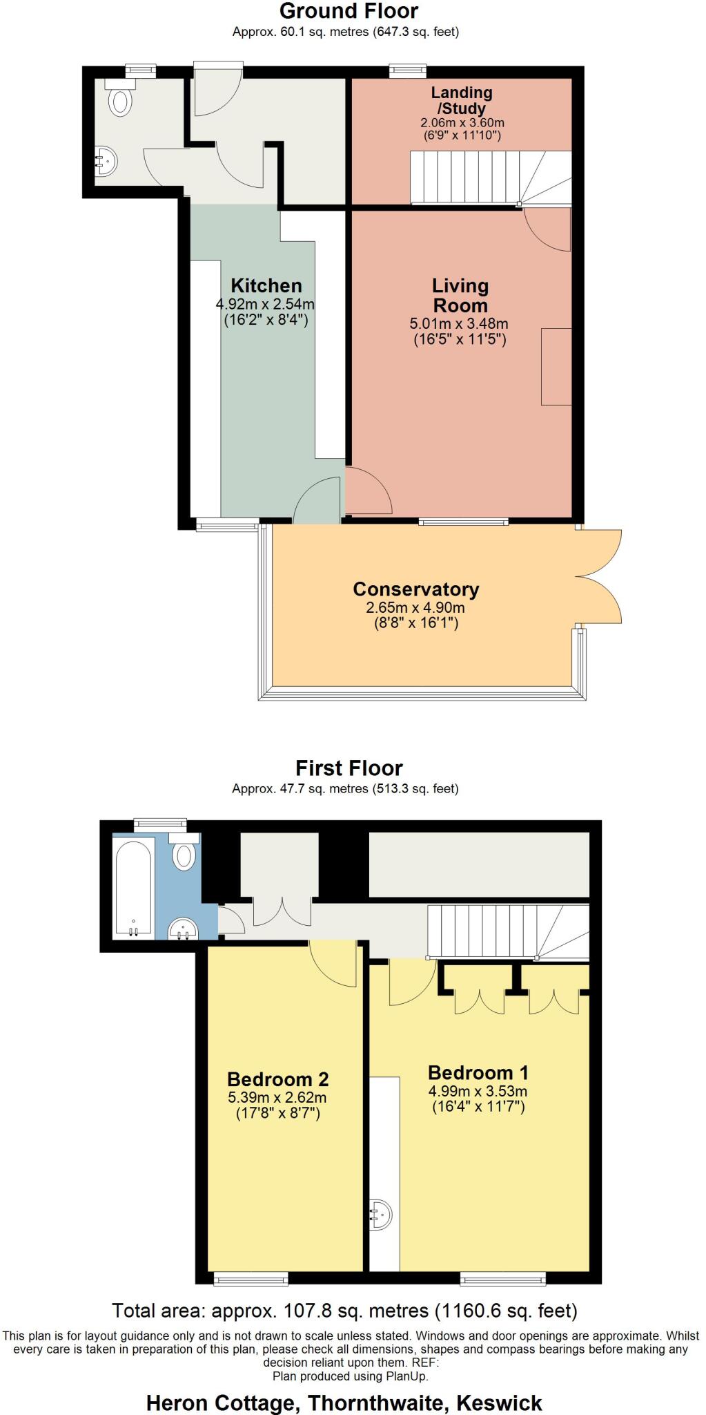 Heron Cottage, Powter How, Thornthwaite, Keswick, Cumbria, CA12 5SQ floorplan