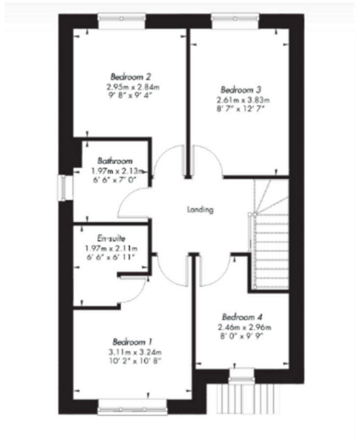 Lindley Walk, Higham On The Hill floorplan