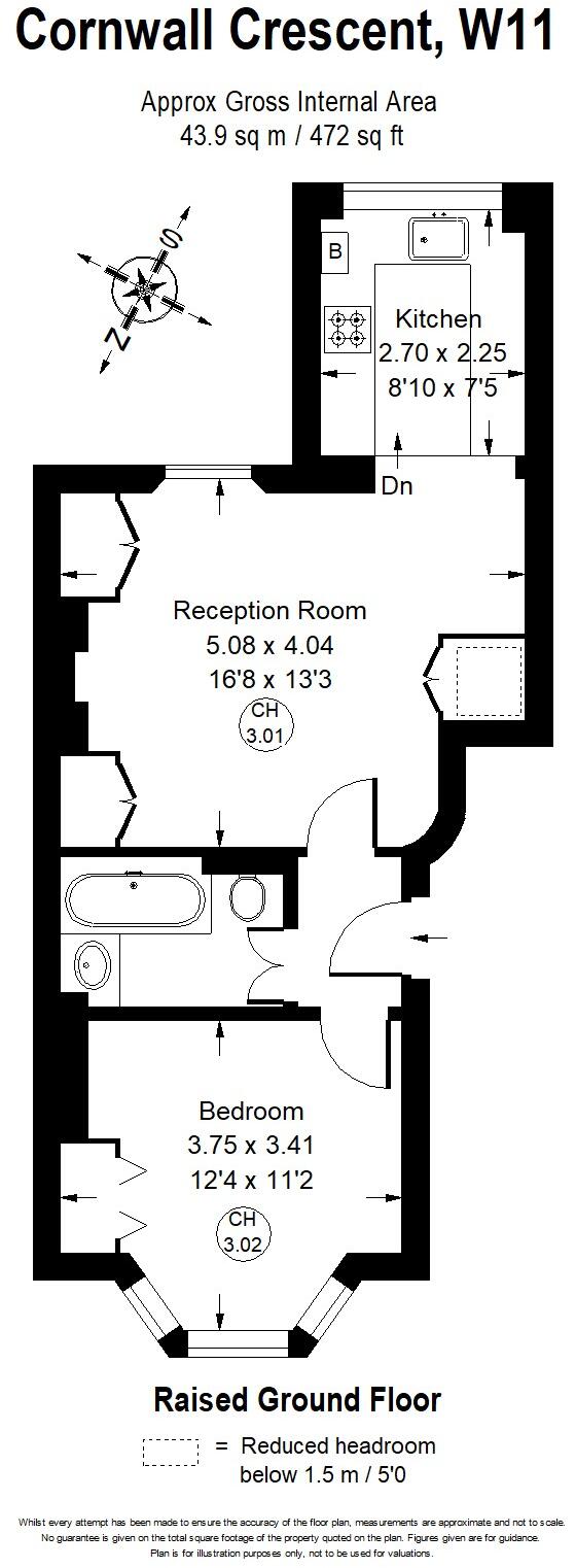 Cornwall Crescent, London, W11 floorplan