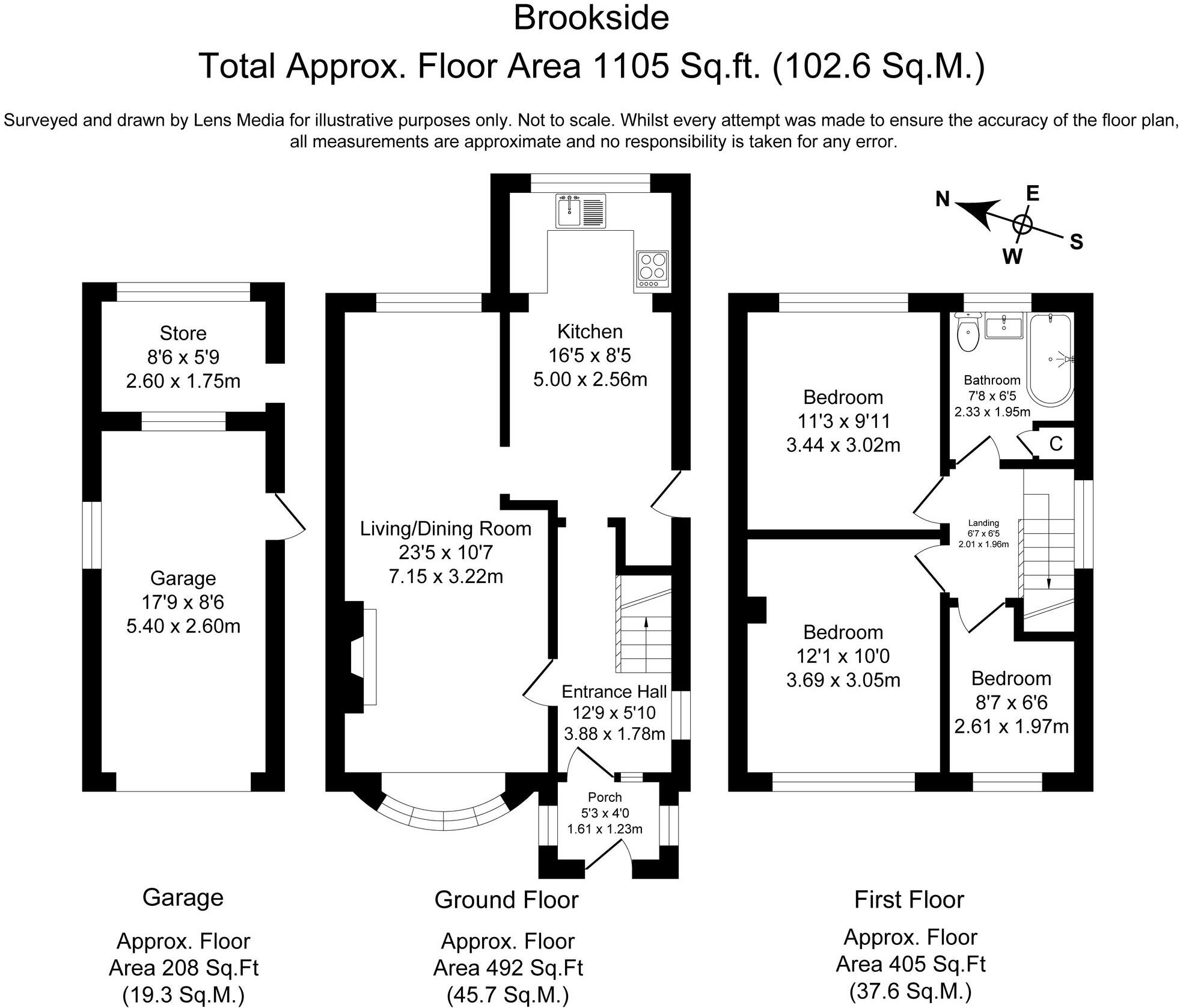 Brookside, Ashton Hayes, CH3 floorplan