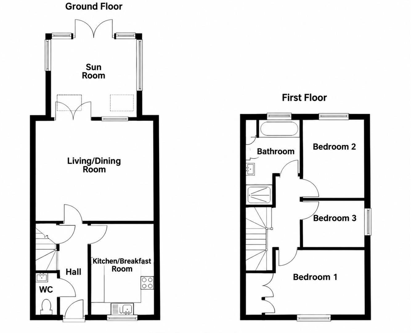 1 The Pines, Linley Avenue, Pontesbury, Shrewsbury, SY5 0TE floorplan