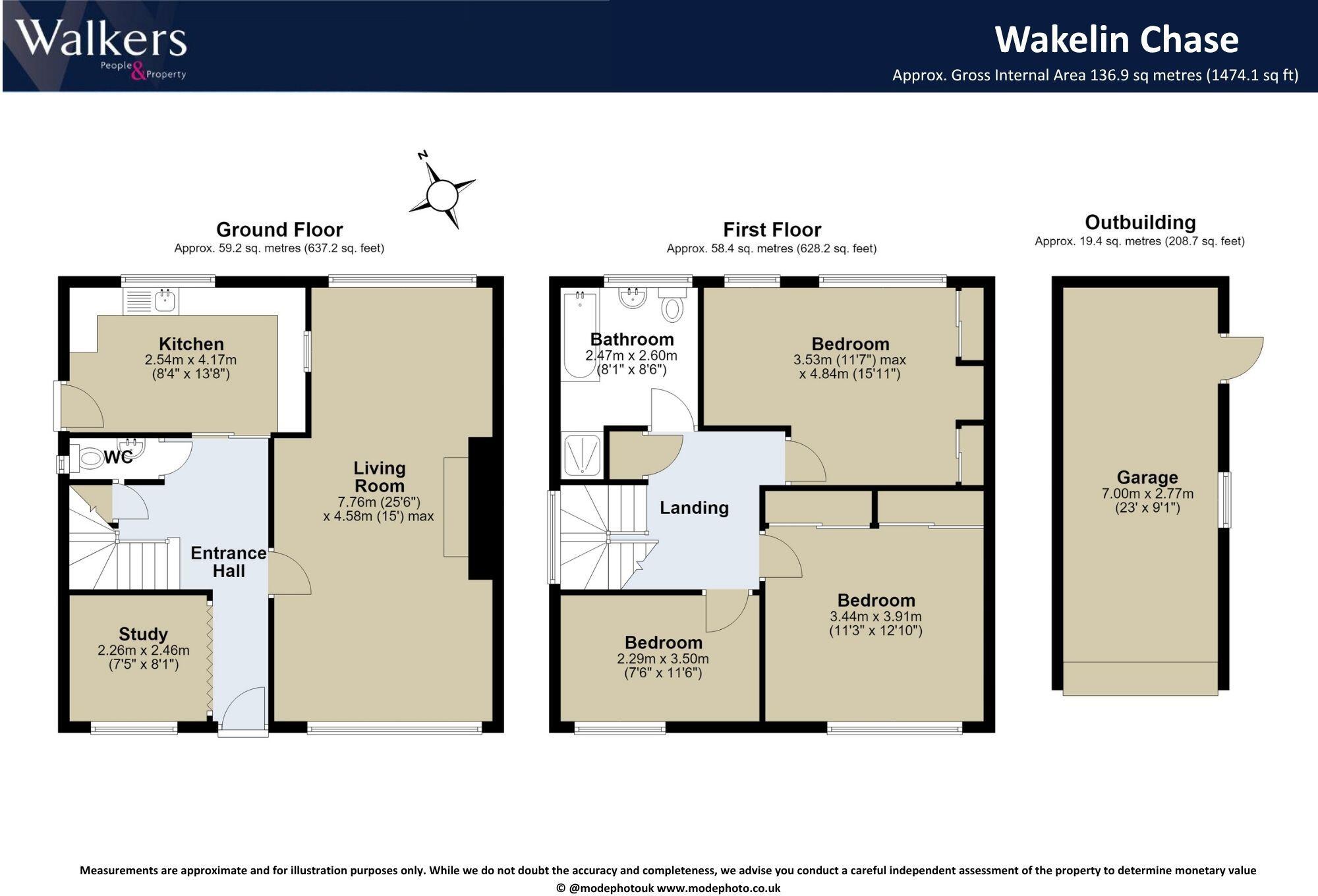 Wakelin Chase, Ingatestone floorplan
