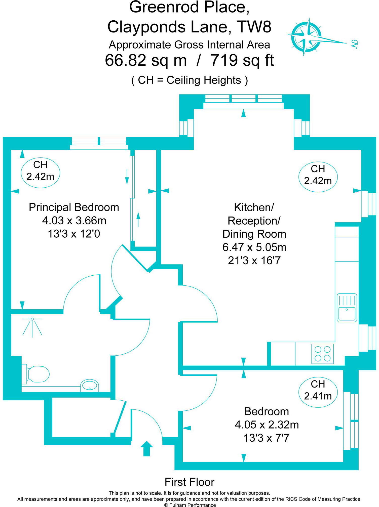 Shared Ownership large 2 bedroom RETIREMENT (extra care) apartment, Clayponds Lane, Brentford, TW8 0BN floorplan