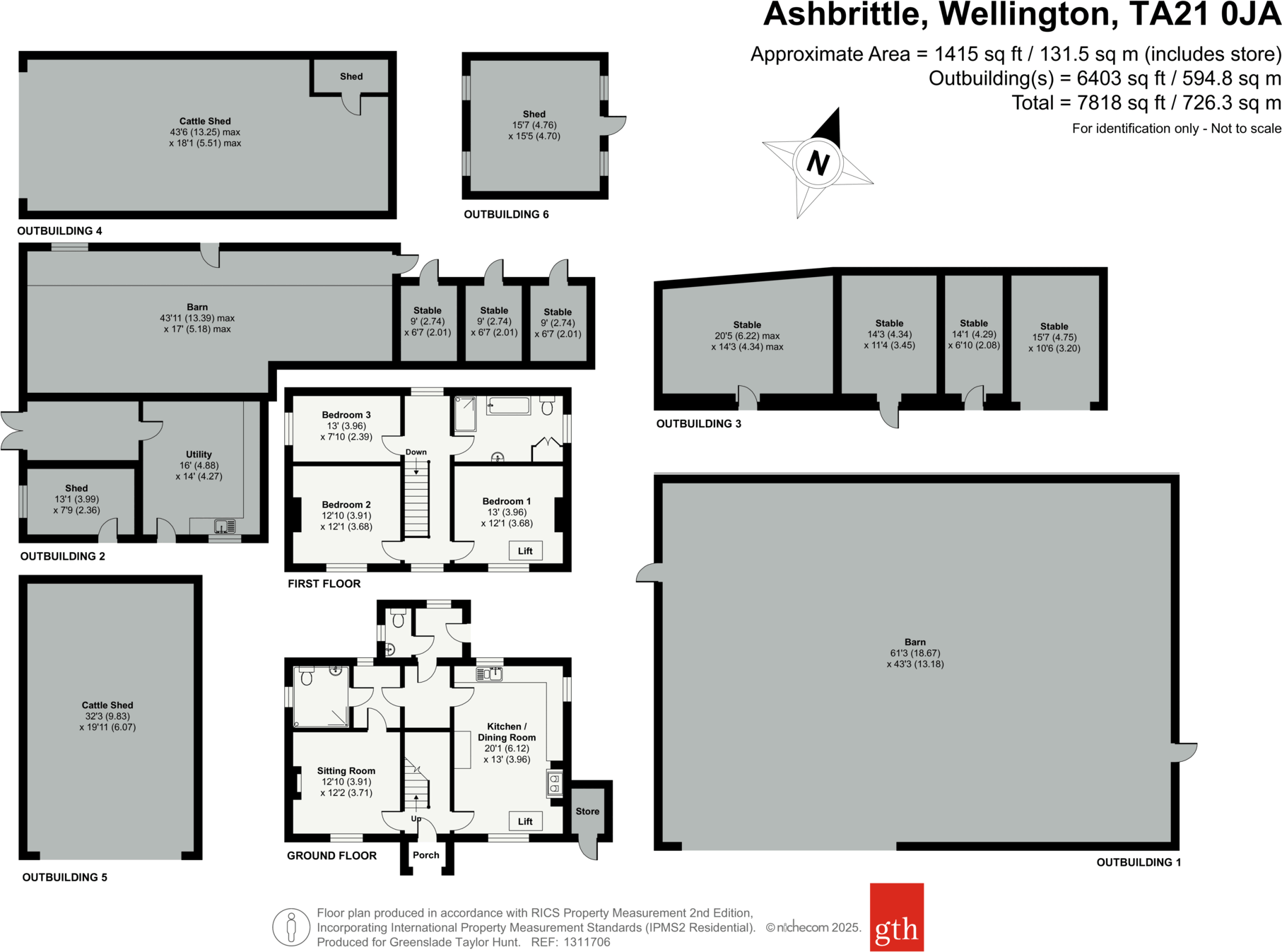 Ashbrittle, Wellington, Somerset, TA21 floorplan
