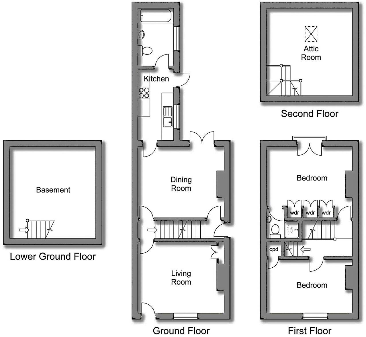 Warwick Street, Stourport-on-Severn, DY13 floorplan