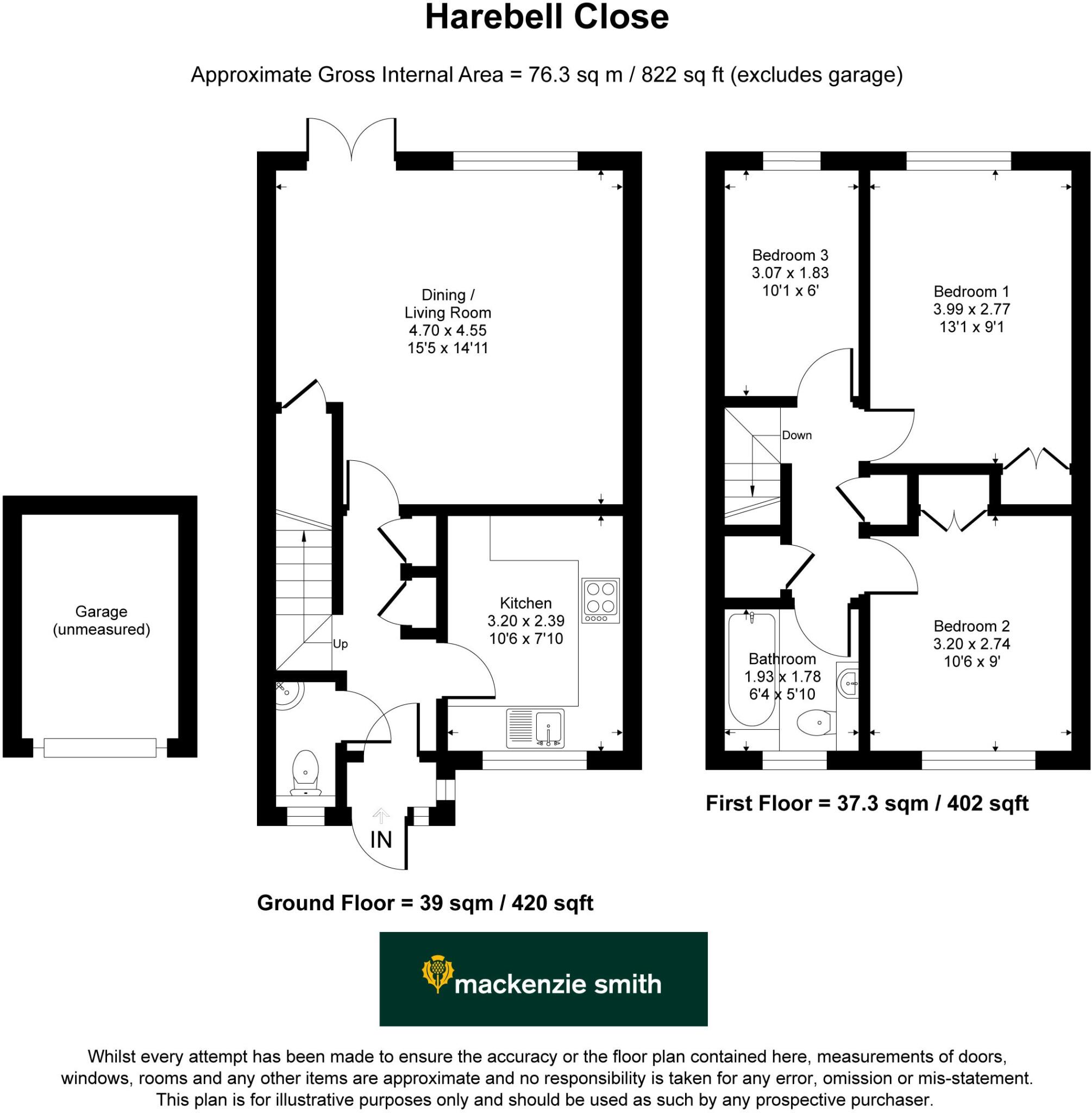 Harebell Close, Hartley Wintney, Hook, RG27 floorplan