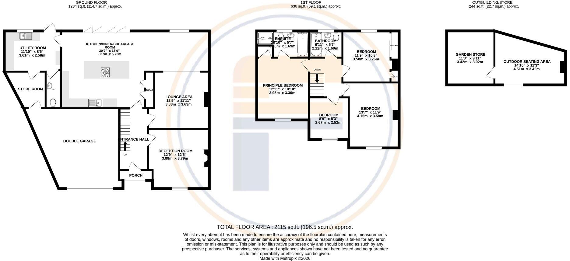 The Graylings, Bedford, MK41 floorplan
