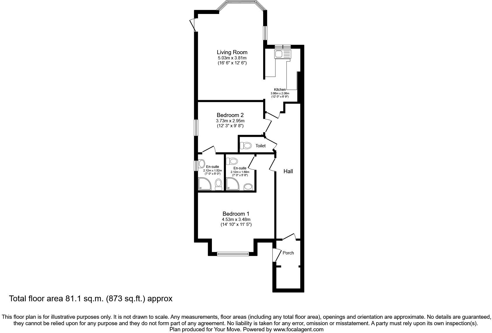 London Road, St. Leonards-on-Sea, East Sussex, TN37 floorplan