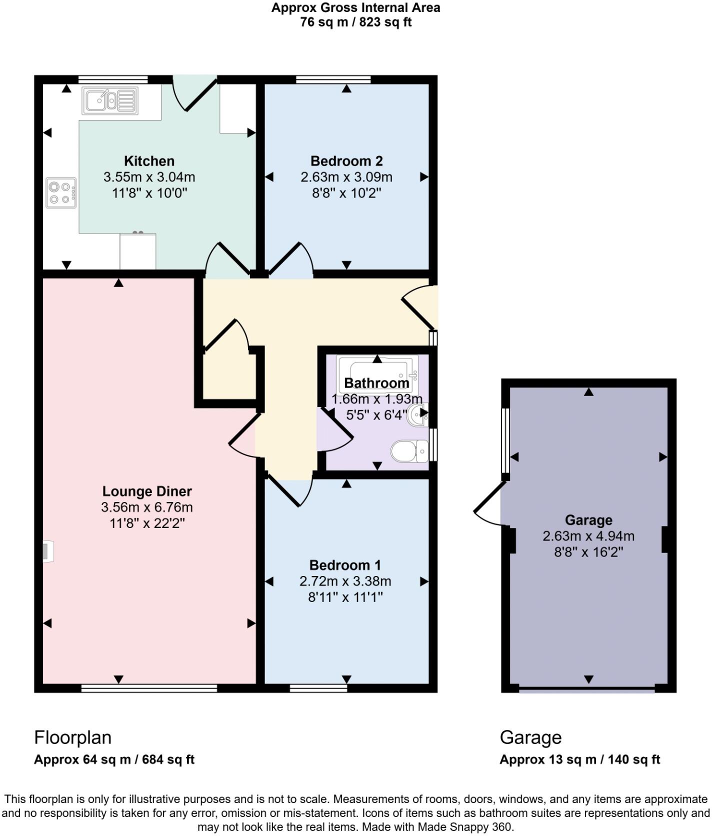 Jenkins Close, Skegness, PE25 floorplan