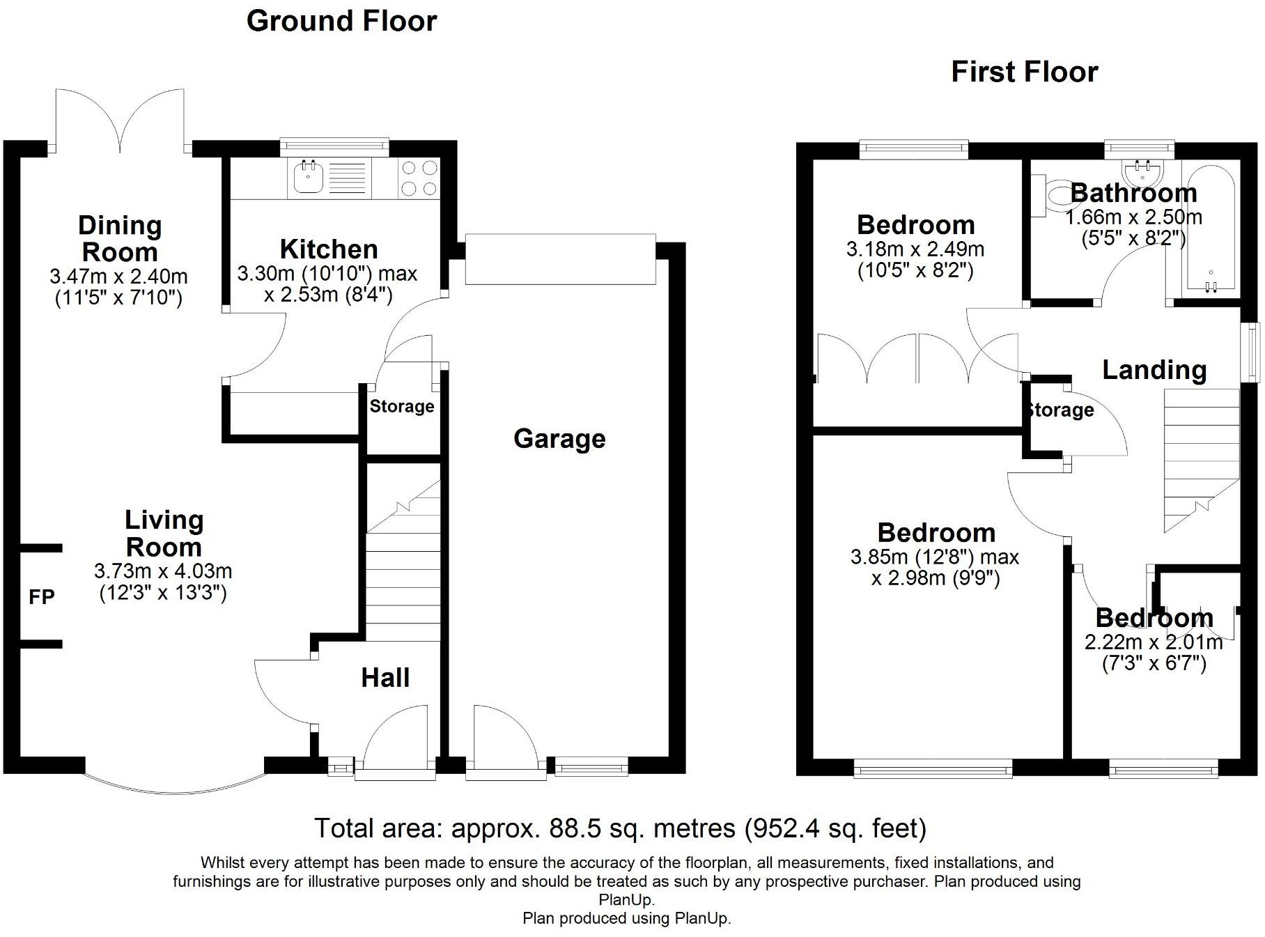 Rochester Close, Worksop, Nottinghamshire, S81 floorplan