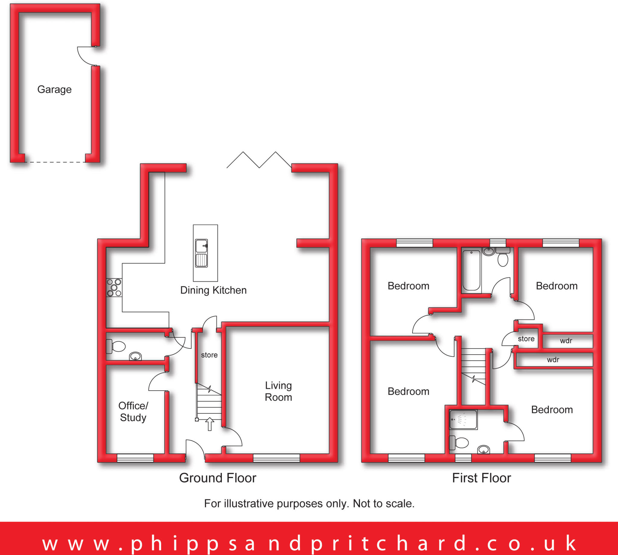 Groves Way, Hartlebury, Kidderminster, Worcestershire floorplan