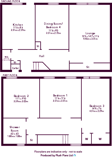 26 Maple Road, Abronhill, Cumbernauld, Glasgow, G67 3NH floorplan