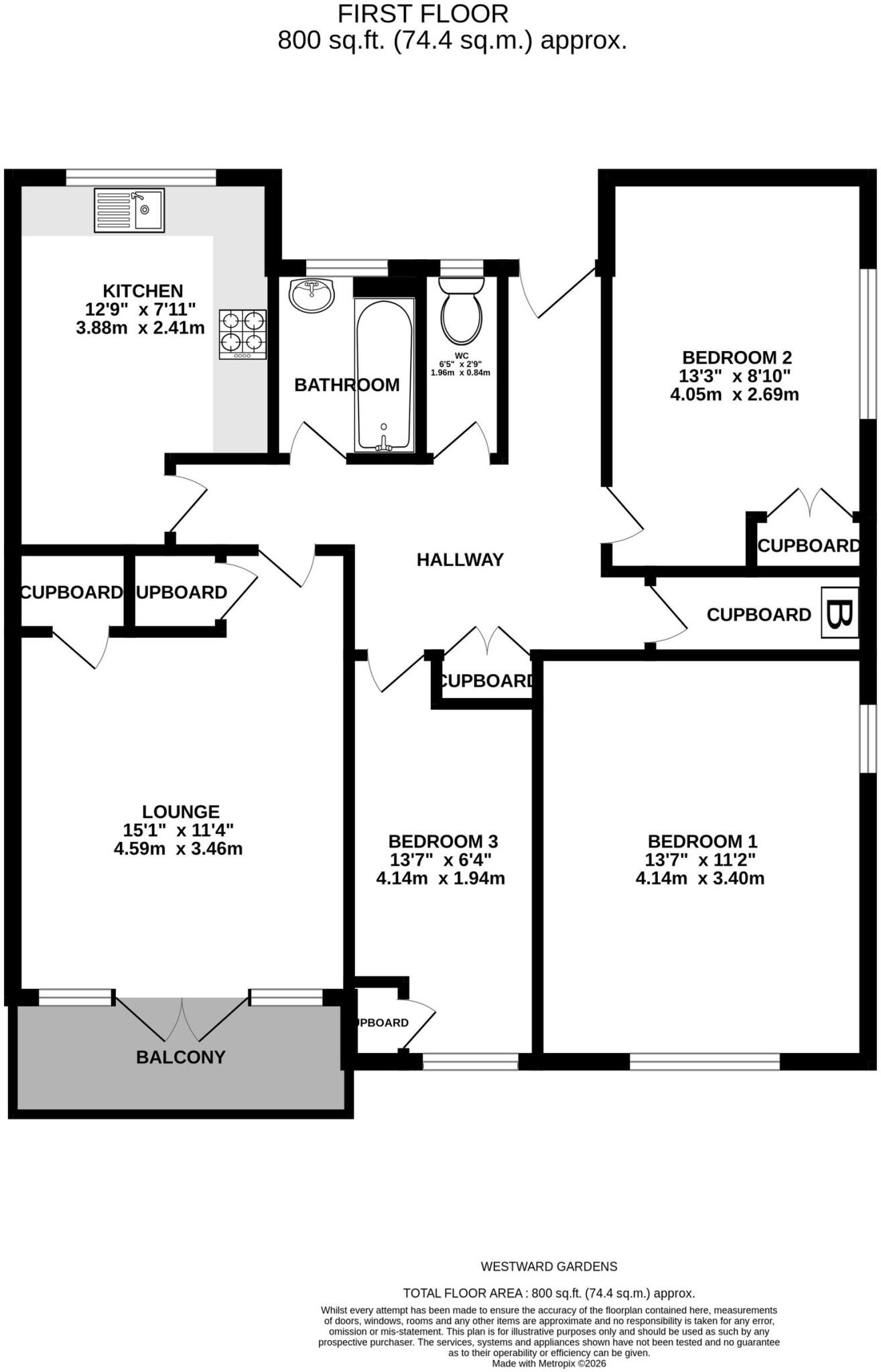 Long Ashton, Westward Gardens, BS41 9HU floorplan