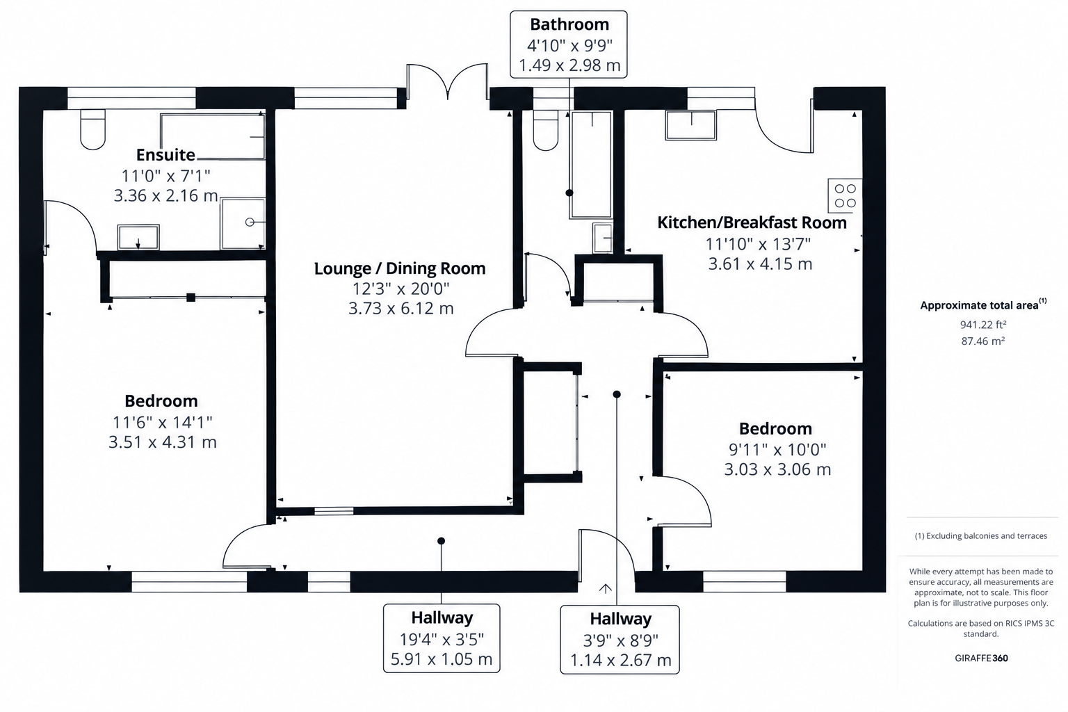 Hackwood Lane, Cliddesden RG25 2NH floorplan