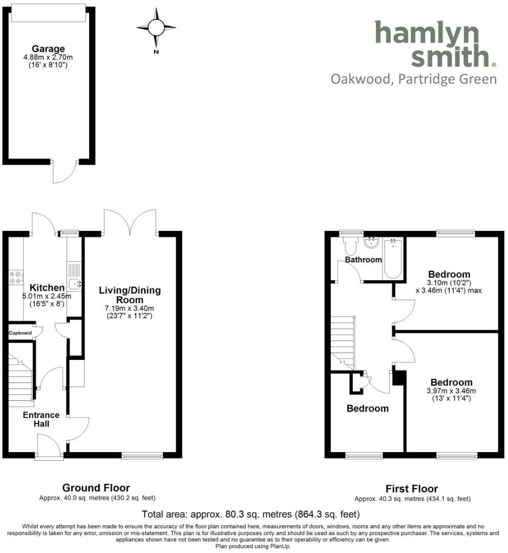 Oakwood, Partridge Green, Horsham floorplan