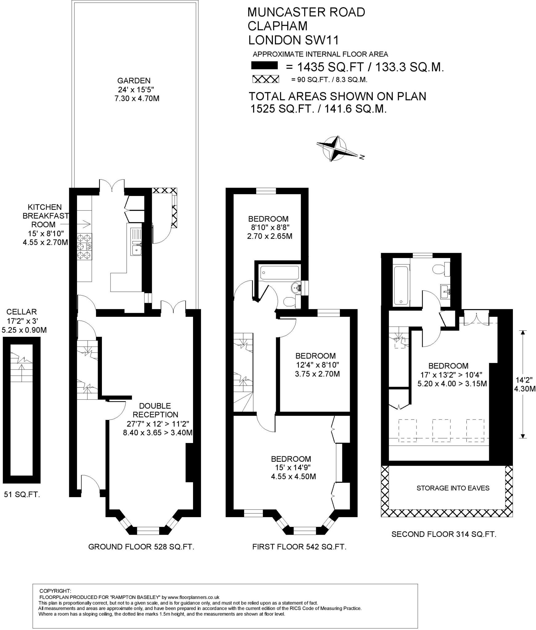 Muncaster Road, SW11 floorplan