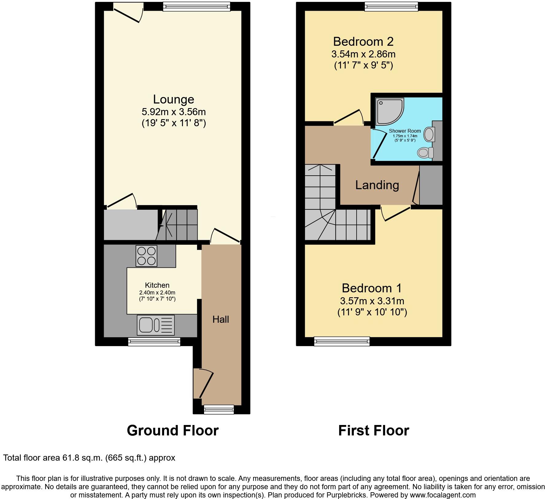 Alder Close, Mansfield, NG19 floorplan