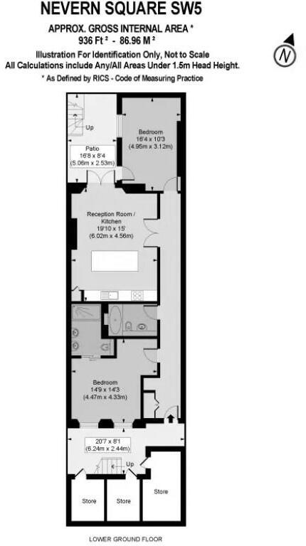 Nevern Square, Earl's Court floorplan