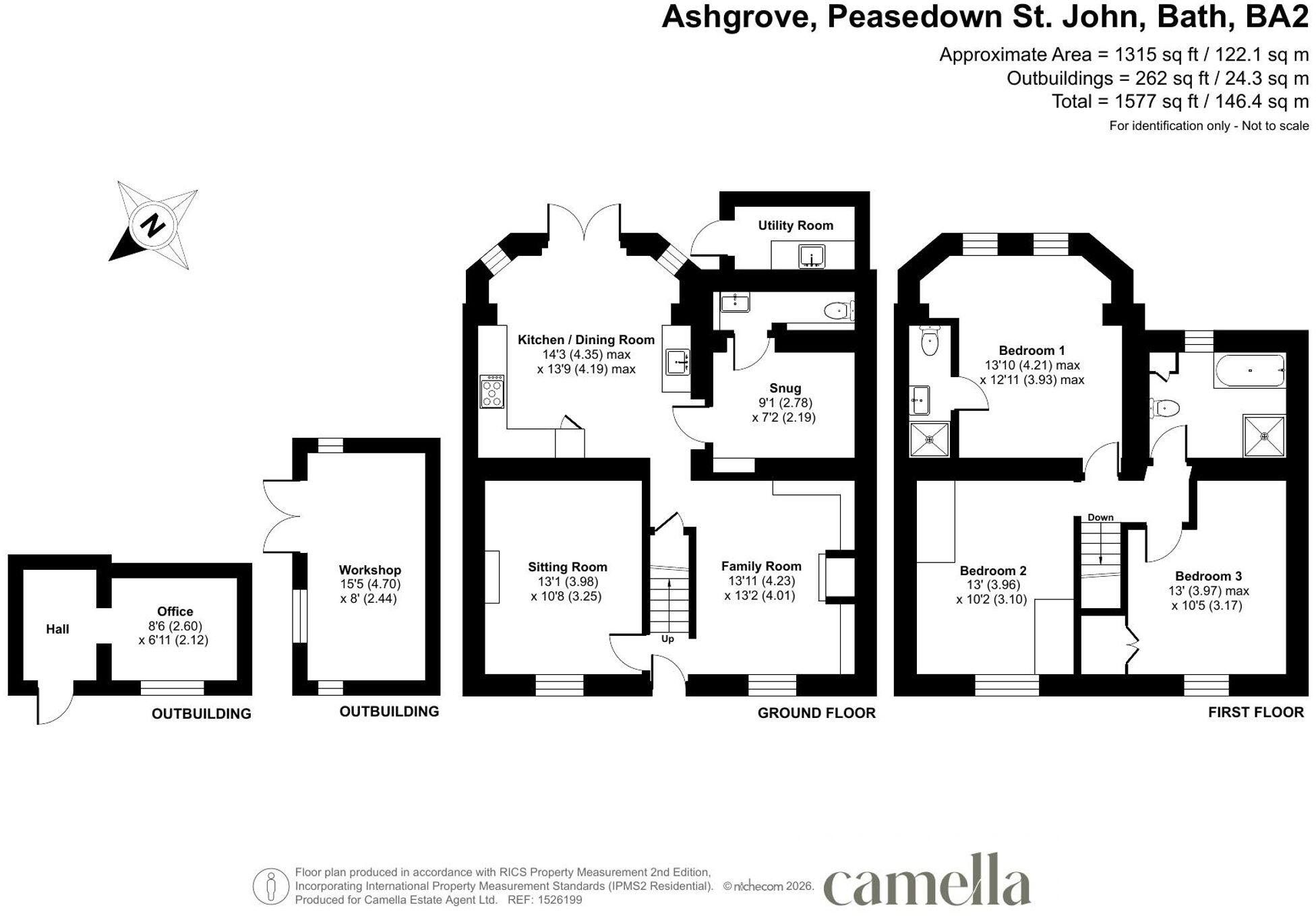 Ashgrove, Peasedown St. John, BA2 floorplan