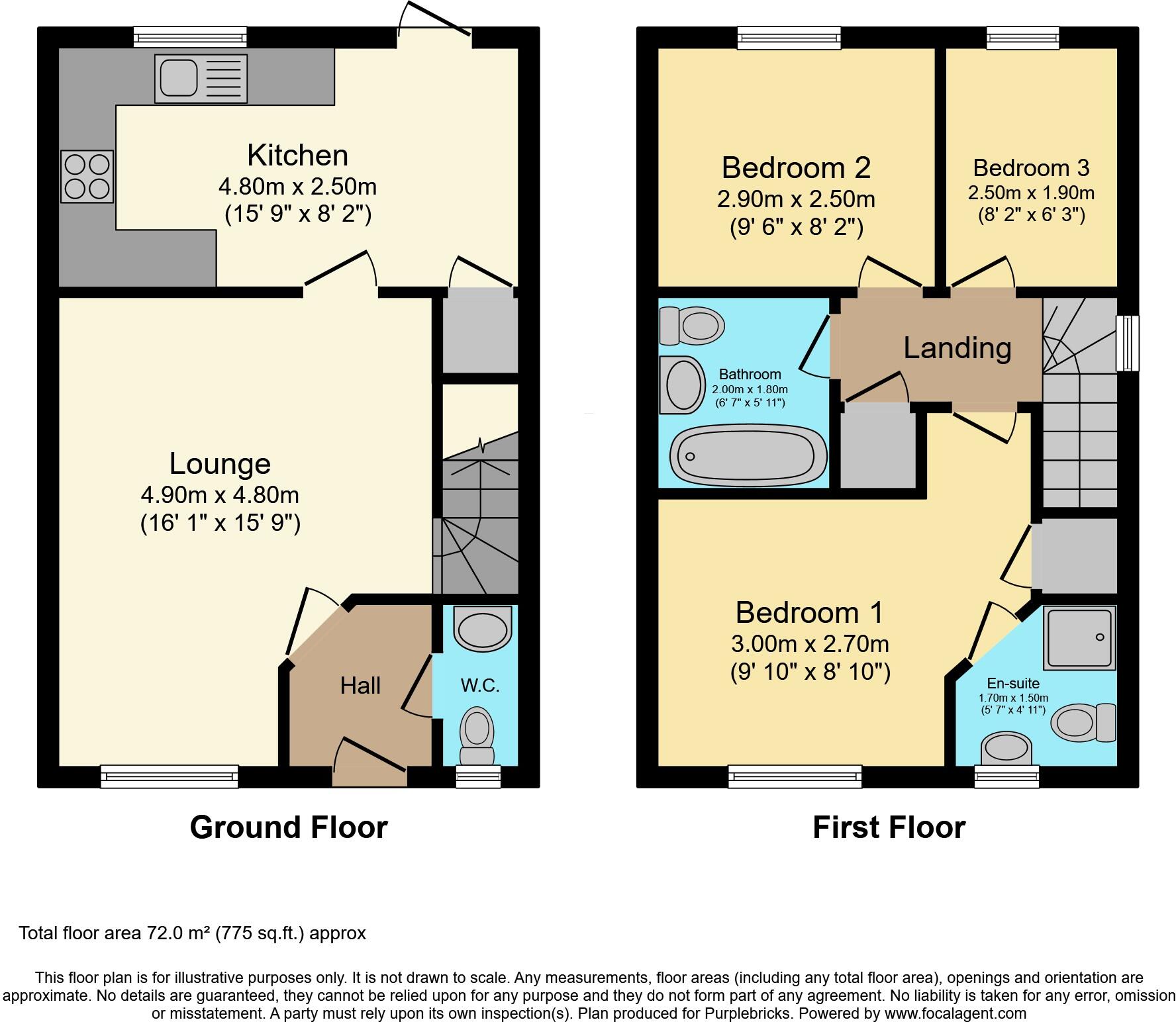 Burgundy Crescent, Leeds, LS27 floorplan