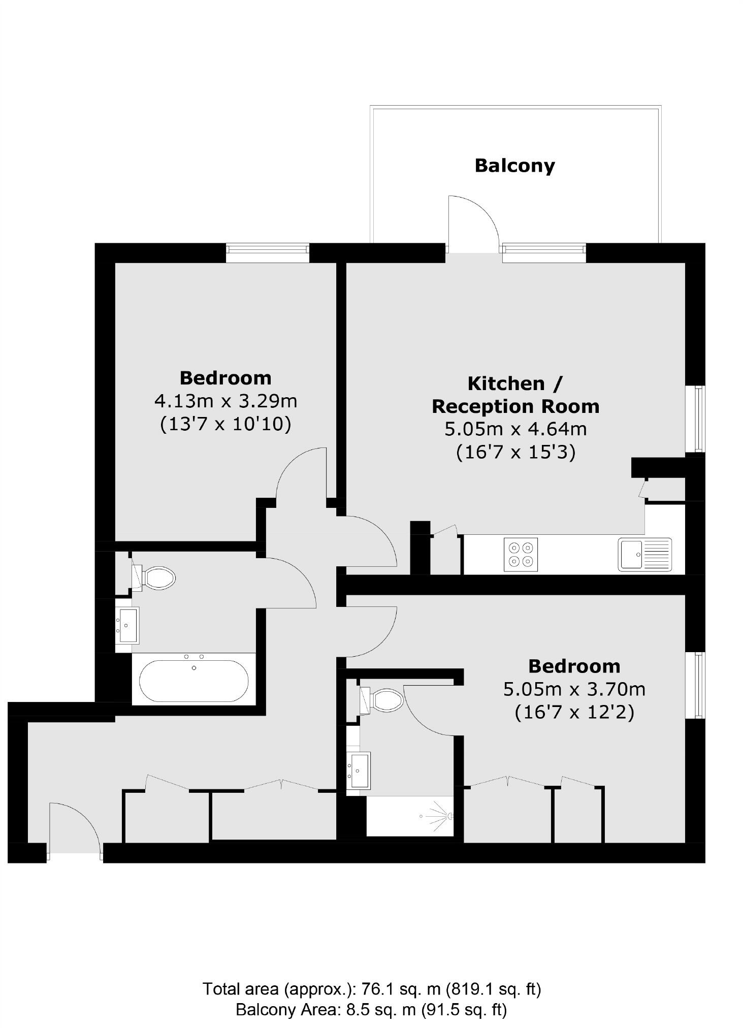 Belgrave Road, Wembley floorplan