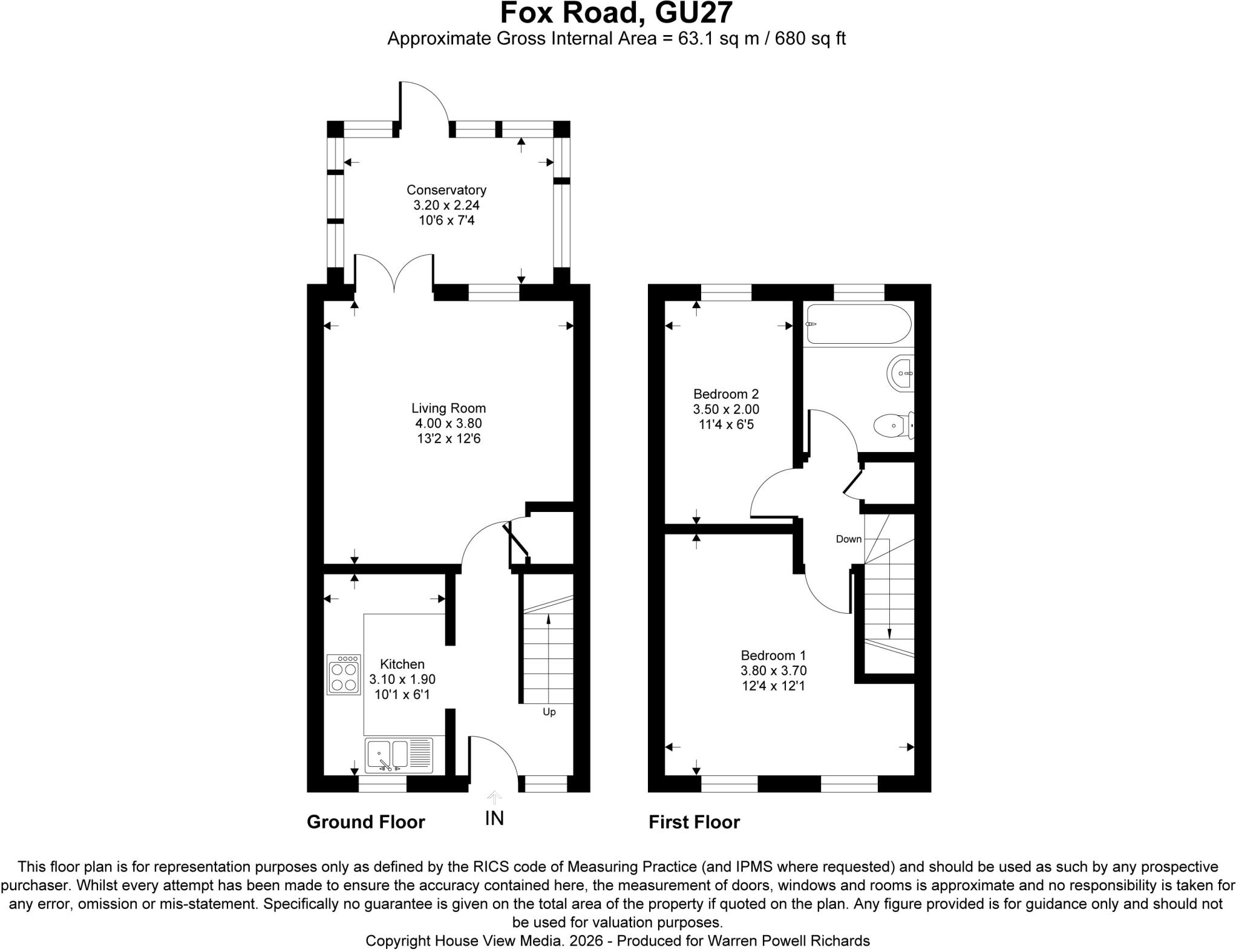 Fox Road, Haslemere, Surrey, GU27 floorplan