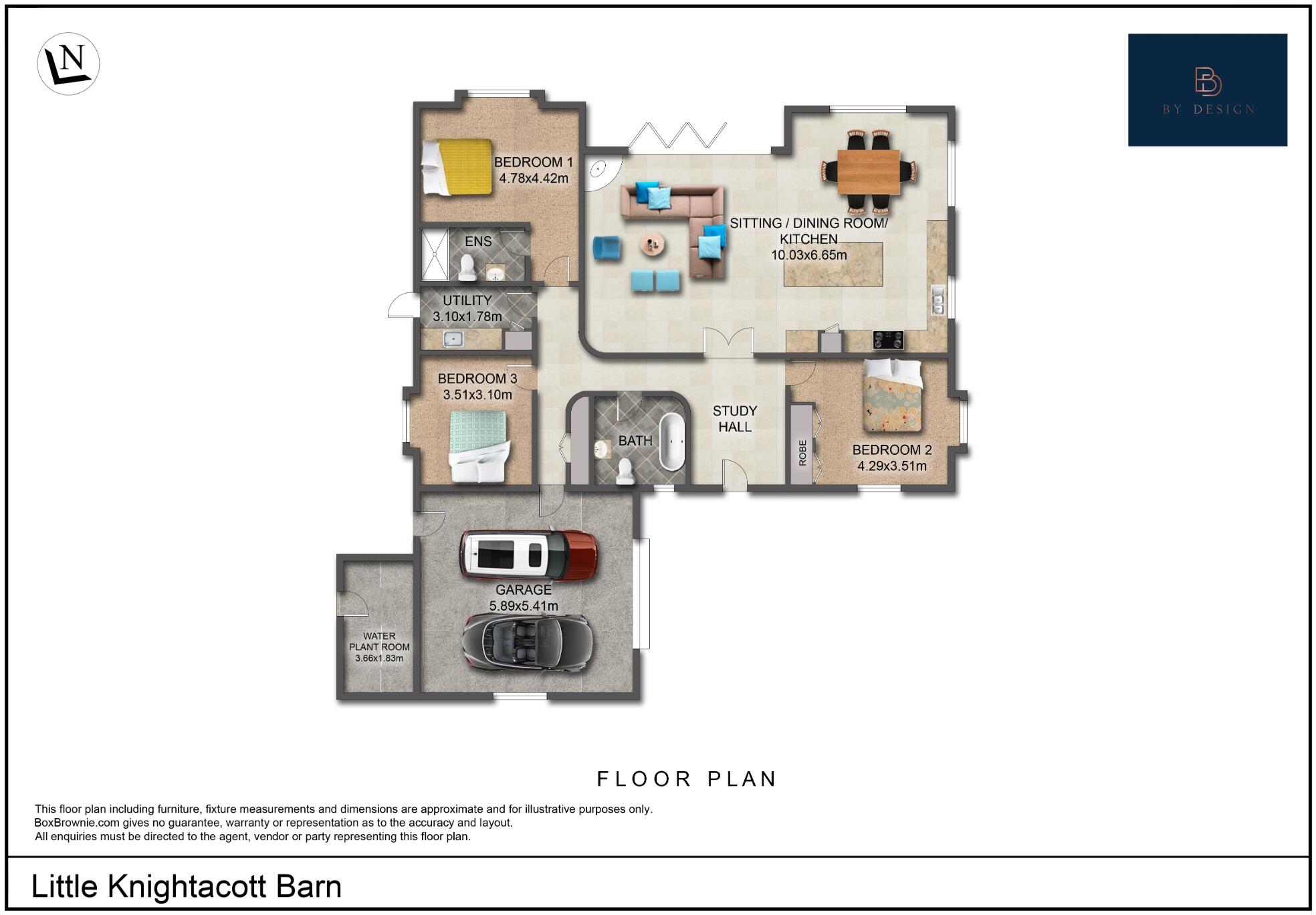 Little Knightacott Barn Lydacott North Devon EX31 floorplan